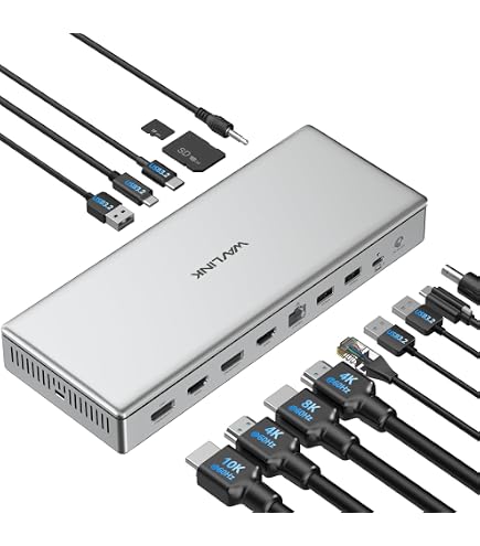 Amazon | WAVLINK DisplayLink DL7400 ドッキングステーション【世界初