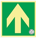 避難口誘導標識(蓄光式) N床3 矢印 床面用