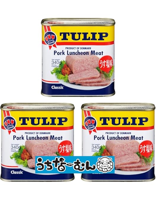 Amazon.co.jp: チューリップポーク 250g うちなーむんシール付 24缶