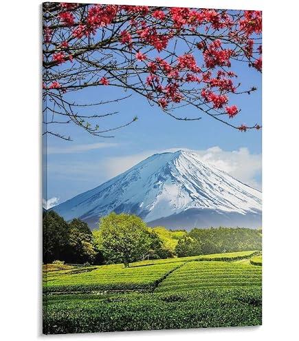 Amazon.co.jp: 伊藤渓山 日本画額F6 (黒) 13302・金富士 : ホーム