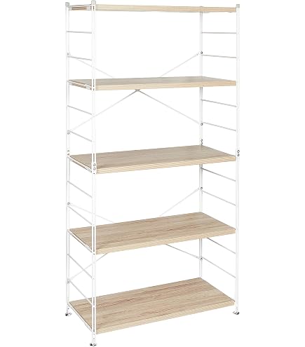Amazon｜カインズ(CAINZ) 木製ラック 6段 ナチュラル 幅88cm 奥行30cm