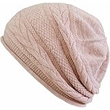 [ココロ] 抗がん剤／医療用帽子 オーガニック三つ編み柄ボーダーキャップ【春夏用】【日本製】