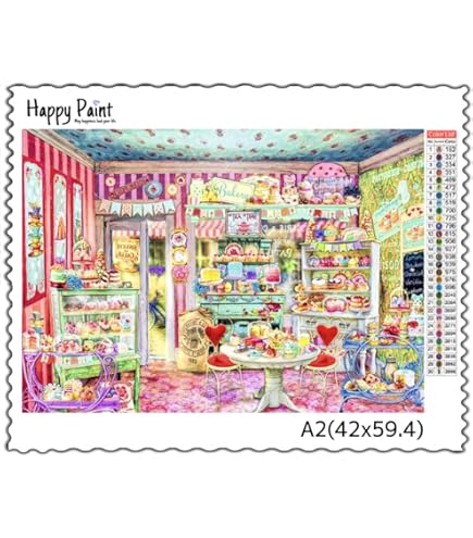 Happy Paint ダイヤモンドアート A3 お洒落 ツリー／1307 Amazon | 【オーロラビーズ入り】Happy Paint ダイヤモンド