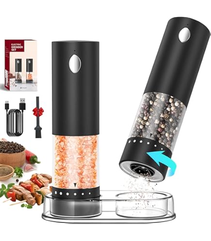 Russell Hobbs 7933JP Electric Mill, Salt & Pepper, Rock Salt