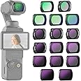 NEEWER Magnetic ND&CPL & UV & LPR & Effect Filter Set for DJI OSMO Pocket 3 16pcs ND8 ND16 ND32 ND64 ND128 ND256 ND1000 ND8/PL ND16/PL ND32/PL ND64/PL Black Diffused 1/4 1/8 UV CPL Reduction Filter,