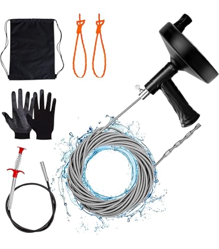 Sourcing Map 1 Pcs Drain Clog Remover 196.8 Inch 5 M 10mm Thick - View #10