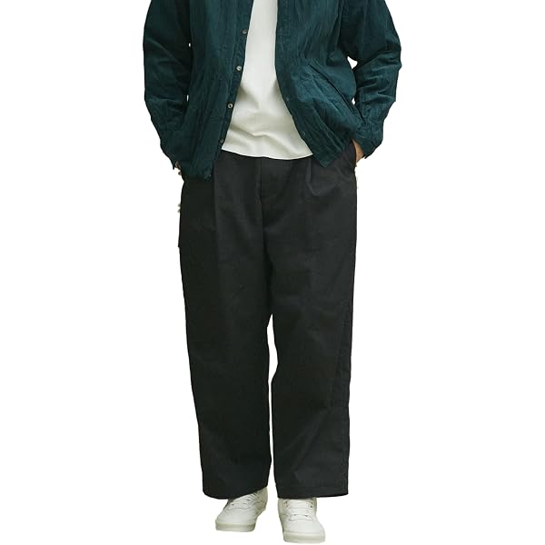 Amazon | [ナノ・ユニバース] LB.01/ウールギャバ2タックパンツ