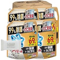Amazon | P＆G アリエール 除菌プラス 詰め替え用 2.3ヶ月 1720g × 4袋