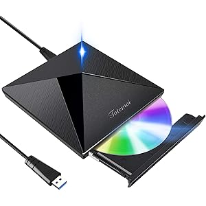 DVDドライブ 外付け 【進化バージョン USB3.0】 ポータブルドライブ CD/DVDプレイヤー CD/DVDドライ…