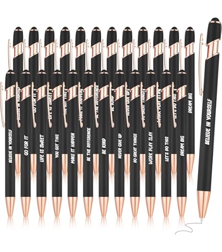 PerKoop 20 Sets Thank You Gifts Inspirational Ballpoint Pen With Box Valentine Appreciation Gift Motivational Quote Pen Bulk For Employee Coworker - View #10