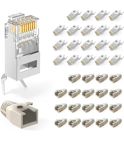 Amazon.co.jp: Cat6とCat6AシールドRJ45フィードスルーモジュラー