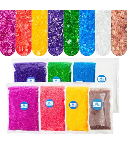 Amazon.co.jp: 綿菓子用 カラーザラメ 7色セット 各100g入 : 食品