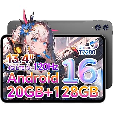 最新Android16搭載タブレット 16GB+128GB 大容量　カバー付き！ Amazon.co.jp: 【Android16 タブレット 11インチ 世界初登場