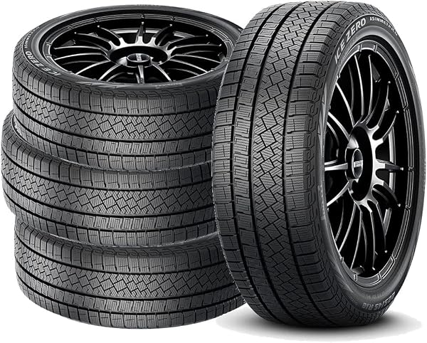 PIRELLI 4071500 Studless 195/65R15 WINTER ICE ZERO ASIMMETRICO 91T Tire Only, No Wheels, Set of 4 - 1