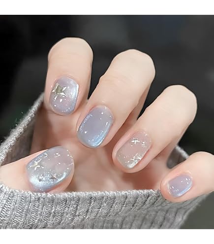 Amazon | THCEVRLA ネイルチップ ワインレッドキャッツアイ ショート