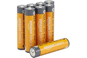 Amazon Basics AAA Long-Lasting Alkaline Batteries, 8 Count, 1.5 Volt, 10-Year Shelf Life, Leak-Proof 8 Count (Pack of 1)
