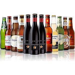 世界のビール12本飲み比べギフトセット スペイン産高級ビール入!スペイン・ドイツ・ベルギーなどビール本場より大集結!全種類の商品説明がわかるビールリスト付 (14弾)