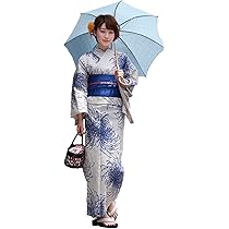 高級綿麻浴衣　乱菊　限定大特価 浴衣 レディース セット 古典柄 高級綿麻浴衣セット「生成り地に