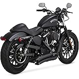 Vance&Hines(バンスアンドハインズ) フルエキゾースト マフラー BIG RADIUS (ビッグラディウス) 2-2 ブラック スポーツスターファミリー(14-16) 1800-1657 46067