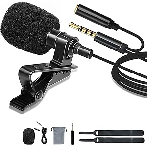 ピンマイク クリップ 高音質 4極 全指向性 コンデンサーマイク 3.5mmジャッ スマホ用マイク iPhone/iPa…