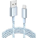 Anker 高耐久ナイロン ライトニングケーブル MFi認証 iPhone充電ケーブル iPhone 14 / 13 / 12 / SE (第3世代) / iPad 各種対応 (1.8m ブルーホワイト)