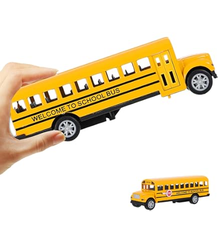 Amazon.co.jp: BCOATH 1個 スクールバスのおもちゃの車 バス ミニカー