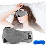 Number-one Wireless Sleep Mask Headphones Bluetooth 5.0 Sleeping Eye Mask with Gel Sleep Mask for Cool/Warm Therapy, USB Rech