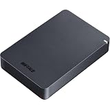 BUFFALO 4TB MiniStation PGF ポータブル 外付けハードドライブ HDD 耐衝撃 USB 3.0 (3.2 Gen 1x1) PC Mac用