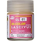 GSIクレオス Mr.カラー LASCIVUS (ラスキウス) ホワイトピーチ 18ｍｌ <光沢> 模型用塗料 CL01