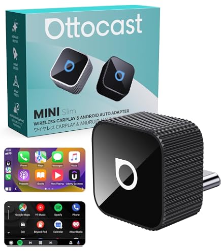 OTTOCAST USB-C Mini 3.0 Wireless CarPlay & Android Auto Adapter