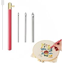 パンチニードル道具と本8点セット Amazon | Zhejia パンチニードル 刺繍パンチ針セット 3本セット