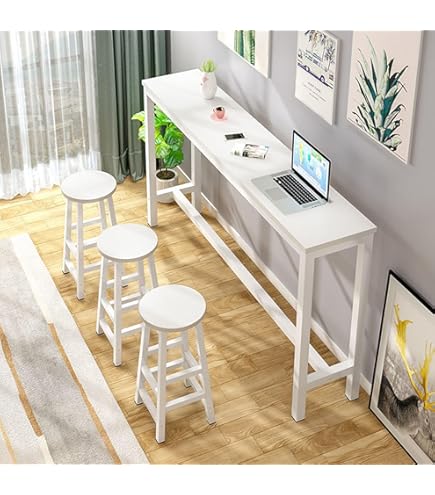 Amazon｜NEONMAN 無垢材製 カウンターテーブル テーブル 高さ110cm