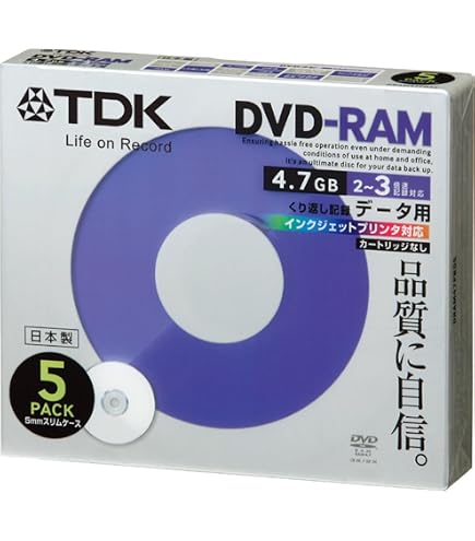Amazon.co.jp: TDK 3倍速対応DVD-RAM 10枚パック DVD-RAM120CMX10U