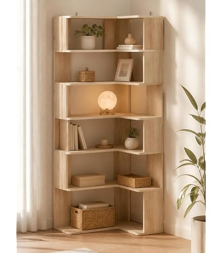 Amazon｜Timechee 本棚 5段 木製 幅40×奥行40×高さ150cm おしゃれ