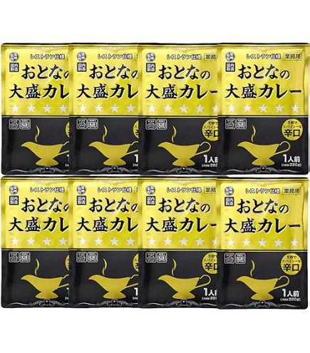 Amazon.co.jp: 【まとめ販売】 おとなの大盛カレー 甘口 220g × 8袋