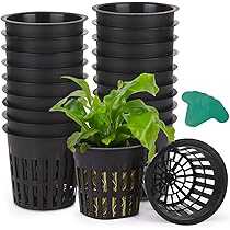 Amazon | GROWNEER 4インチネットポット25個、高耐久水耕栽培