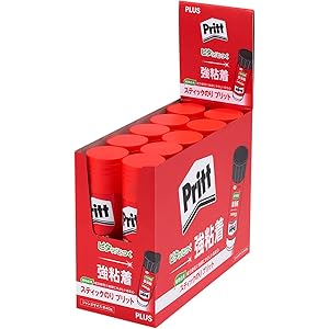 プラス プリット スティックのり ジャンボサイズ 10本セット 29-707×10