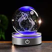 Amazon.co.jp: IFOLAINA 3D イルカ クリスタルボール 誕生日