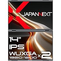 Amazon.co.jp: 【販路限定】 JAPANNEXT 14インチ IPSパネルx2