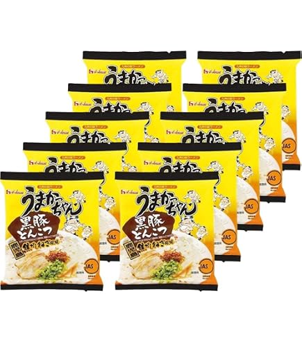 Amazon.co.jp: ハウス うまかっちゃん 鹿児島黒豚とんこつ 5個パック