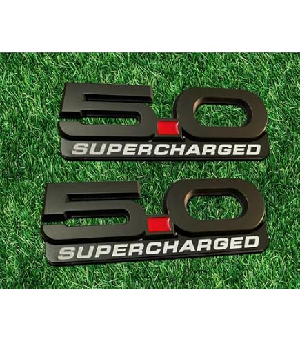 Metal Racing Emblems Chrome Emblems For Cars 1x Matte New Red SUPERCHARGED Metal Sticker ...