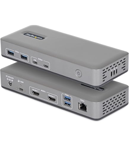 Amazon.co.jp: StarTech USB-Cドッキングステーション 2画面 4K60Hz DP