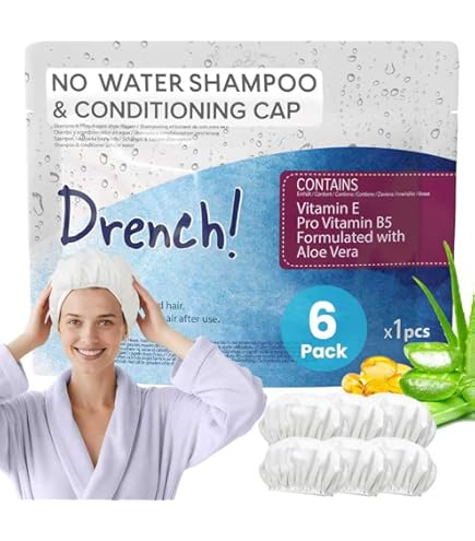 Medcosa No Rinse Shampoo Caps - Waterless Shampoo And Condit