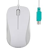 エレコム マウス 有線 Mサイズ 3ボタン PS2 光学式 ホワイト ROHS指令準拠 M-K6P2RWH/RS