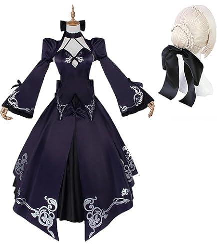 Amazon.co.jp: FGO Fate 黒化セイバーオルタ ドレス コスプレ衣装 +