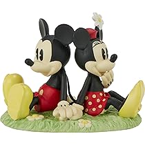 Disney - ミッキー&amp;ミニー　置物 Disney - 【 美品 】Disney 陶器製 ミッキー・ミニー & ベビー