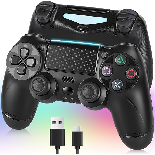 Amazon | Lizoak ワイヤレス コントローラー (PS-4用)、PS-4/Pro/Slim