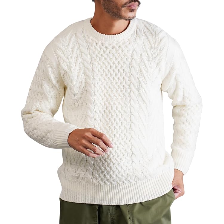 Amazon.co.jp: [Amazon Essentials] フィッシャーマン セーター