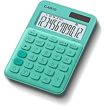 Amazon | カシオ カラフル電卓 ミントグリーン 12桁 ミニ