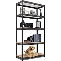 Amazon｜HOMEDANT House 組立簡単 高耐荷重 ラミネート スチール